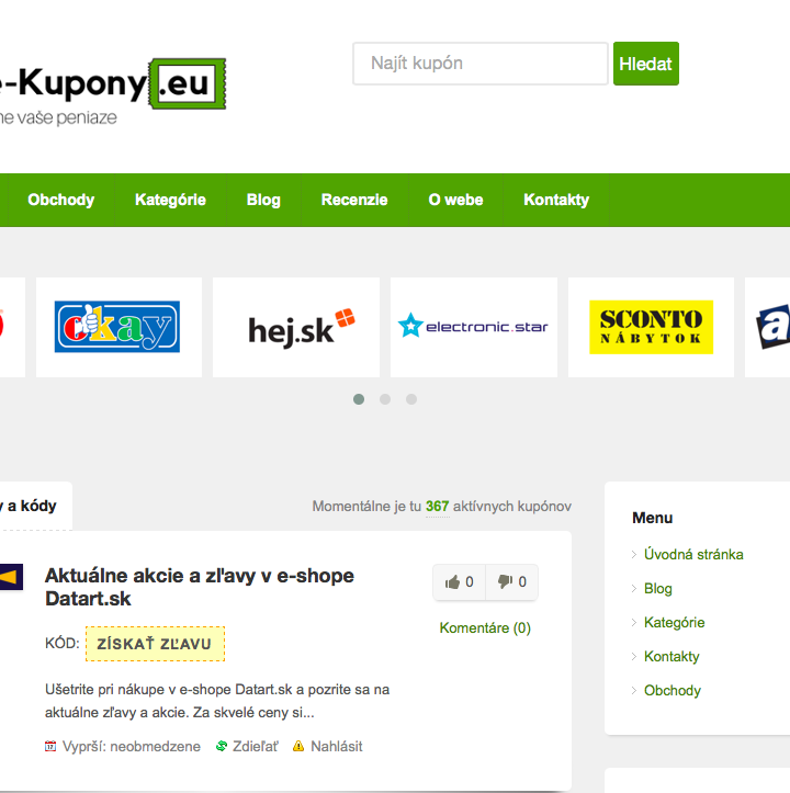 Zľavové kupóny pre každú príležitosť